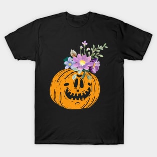 floral pumkin T-Shirt